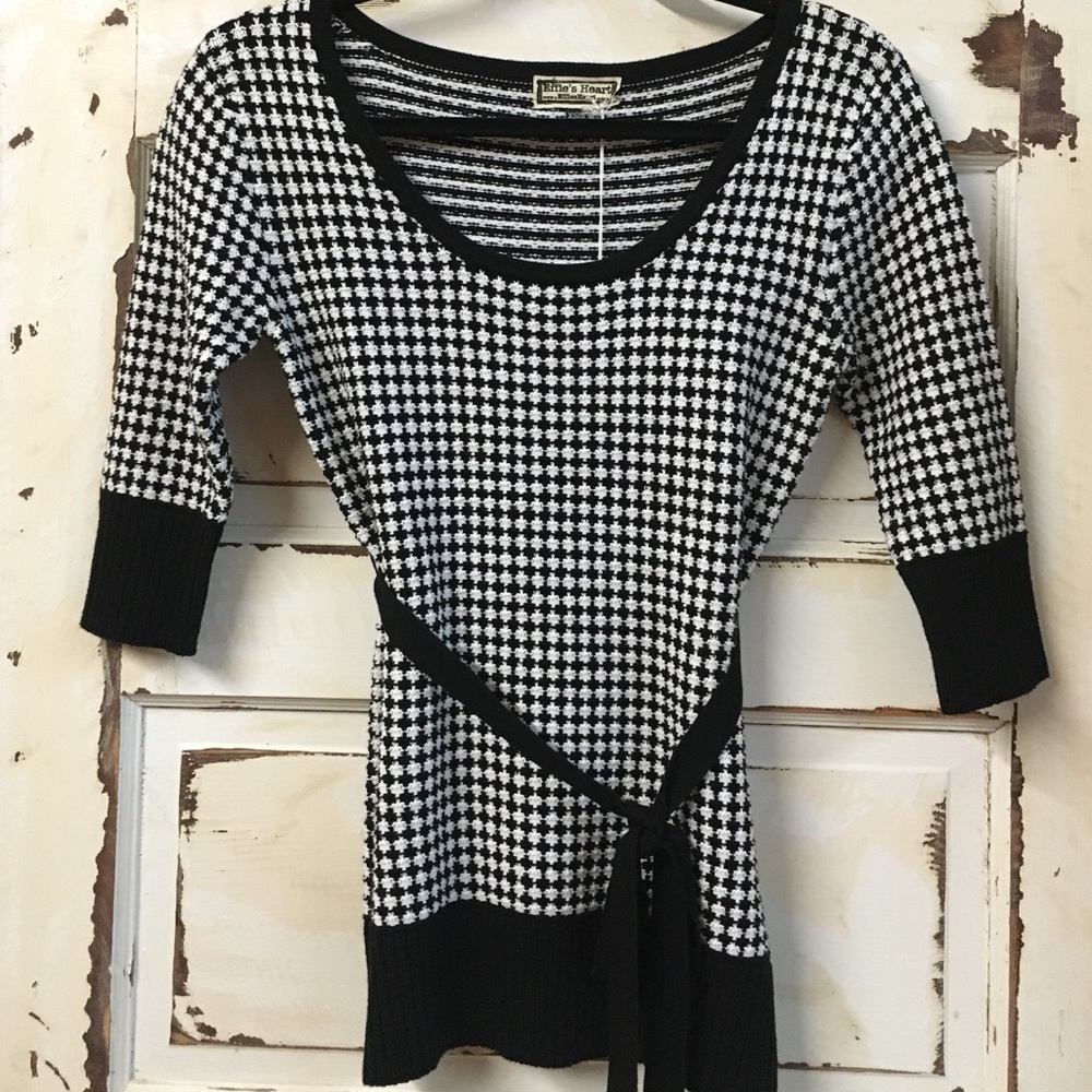 Effie's Heart Veronica Houndstooth Sweater.